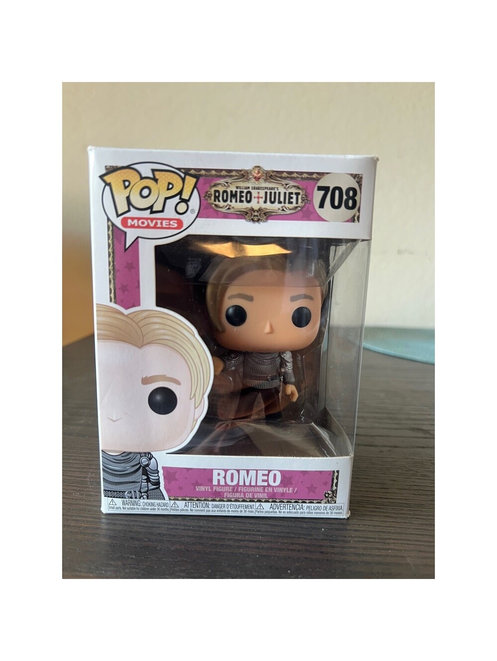 VAULTED Romeo Funko Pop #708 & Juliet Shakespeare Leonardo Dicaprio Movies Baz